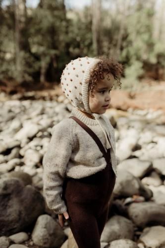 1875.[SILLY Silas] Teddy Warmy Footless Collection (Chocolate Brown)