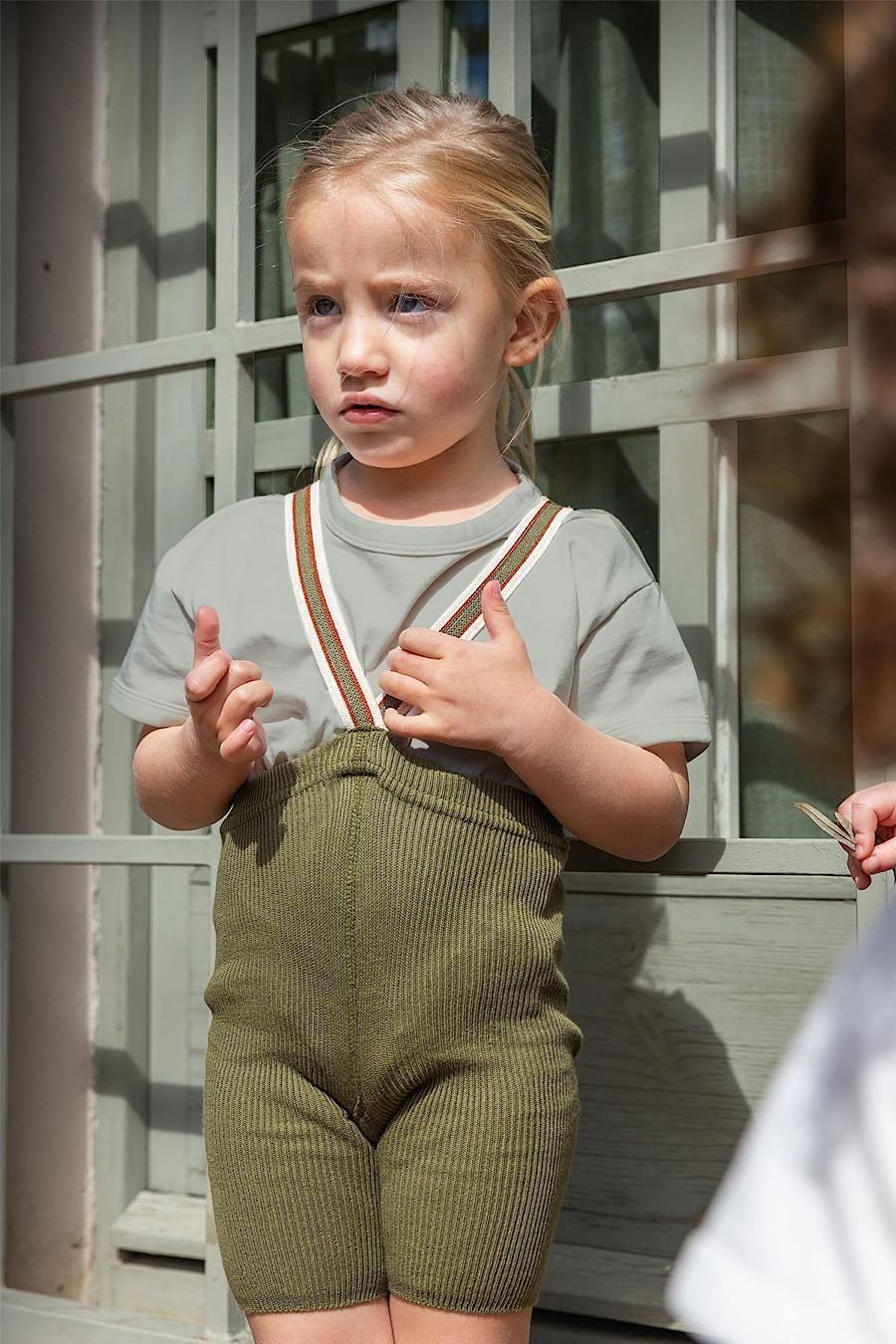 2083.[SILLY Silas] Shorty Tights Collection (Olive Striped