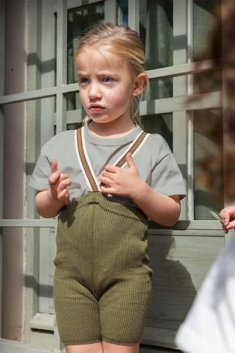 2083.[SILLY Silas] Shorty Tights Collection (Olive Striped)