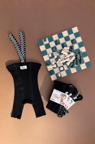 2084.[SILLY Silas] Shorty Tights Collection (Classic Black Checked)