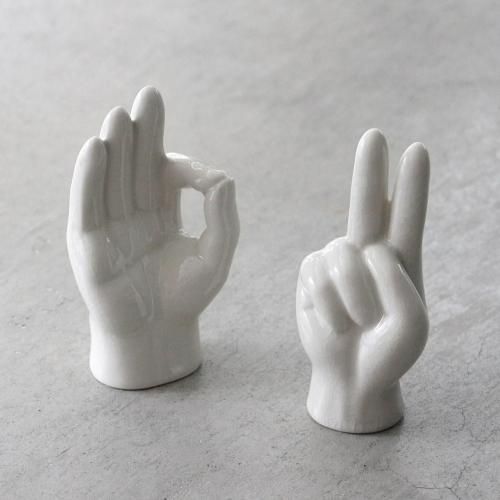 2225.[DETAIL] Porcelain Hand Objet(Peace)