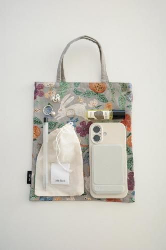 2258.[Matsuo Miyuki] Mini bag(Plants Rabbits)