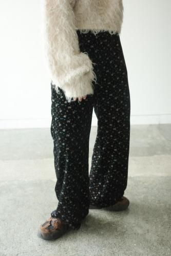 2279.フラワーベロアワイドパンツ(4type)