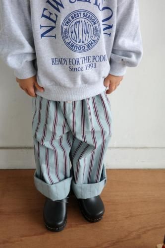 <img class='new_mark_img1' src='https://img.shop-pro.jp/img/new/icons58.gif' style='border:none;display:inline;margin:0px;padding:0px;width:auto;' />2293. stripe wide pants(blue  enji)
