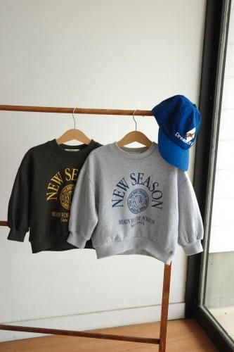2294.new season sweat(melange / sumi black) 