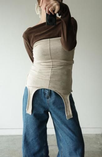 <img class='new_mark_img1' src='https://img.shop-pro.jp/img/new/icons14.gif' style='border:none;display:inline;margin:0px;padding:0px;width:auto;' />2334.マルチウェイ ニットタンクトップ(beige / charcoal / black)