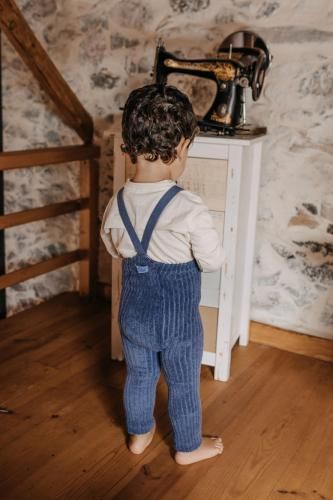 <img class='new_mark_img1' src='https://img.shop-pro.jp/img/new/icons14.gif' style='border:none;display:inline;margin:0px;padding:0px;width:auto;' />2342.[SILLY Silas] Granny Teddy Warmy Footless Collection (Steel Blue)