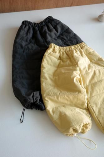 <img class='new_mark_img1' src='https://img.shop-pro.jp/img/new/icons14.gif' style='border:none;display:inline;margin:0px;padding:0px;width:auto;' />2377.2way quilting pants(yellow / charcoal)