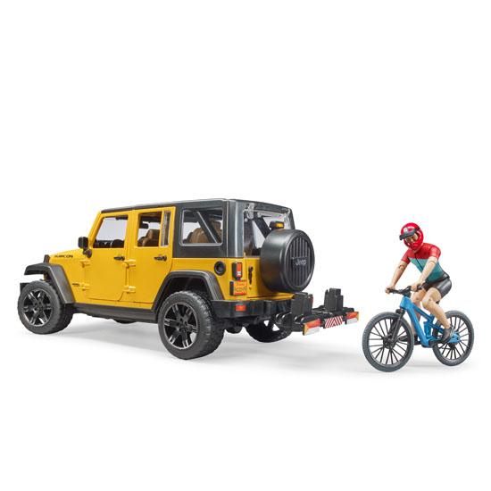Jeep Rubicon&マウンテンバイク（フィギュア付き） | ブルーダー