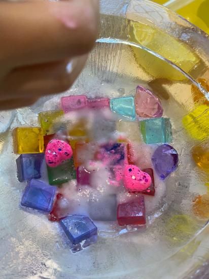 アクリル積み木 虹の山セット36個（木製トレー付）(My little creator