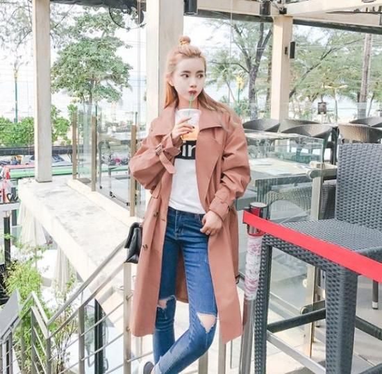トレンチコート 大きめだからカジュアルに着こなして トレンチコート 韓国セレクトショップ通販レディースmarron マロン トレンチコート 大きめだからカジュアルに着こなして トレンチコート 韓国セレクトショップ通販レディースmarron マロン