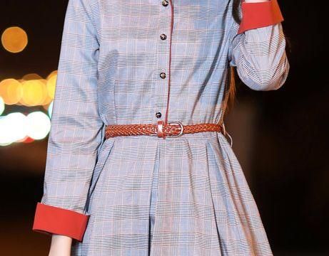 ワンピース 襟と袖の色違いが良いアクセントに フレアなスカートが可愛さをプラスしてくれる 韓国セレクトショップ通販レディースmarron マロン ワンピース 襟と袖の色違いが良いアクセントに フレアなスカートが可愛さをプラスしてくれる 韓国セレクトショップ通販レディースmarron マロン