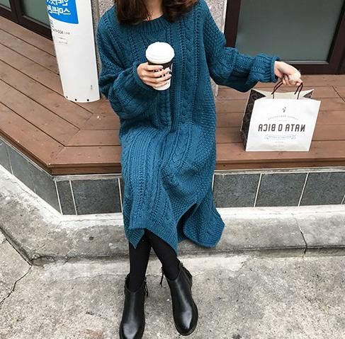 ニットワンピ 冬のデートにピッタリ 暖かくて可愛いロングニットワンピース 韓国セレクトショップ通販レディースmarron マロン ニットワンピ 冬のデートにピッタリ 暖かくて可愛いロングニットワンピース 韓国セレクトショップ通販レディースmarron マロン