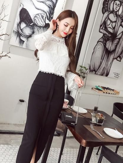 トップス ブラウス オフショルダー胸元シースルーでセクシー上品 韓国セレクトショップ通販レディースmarron マロン トップス ブラウス オフショルダー胸元シースルーでセクシー上品 韓国セレクトショップ通販レディースmarron マロン