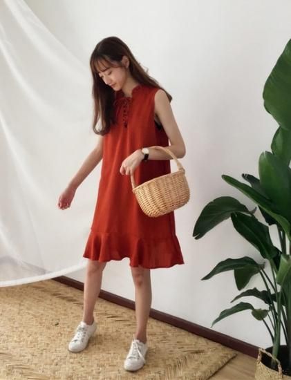 ワンピース Iライン体型カバーで可愛い韓国ファッションオルチャンワンピ 韓国セレクトショップ通販レディースmarron マロン ワンピース Iライン体型カバーで可愛い韓国ファッションオルチャンワンピ 韓国セレクトショップ通販レディースmarron マロン
