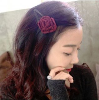 韓国ヘアピン❤一輪の可憐なバラがあなたの頭に咲いてしまいます