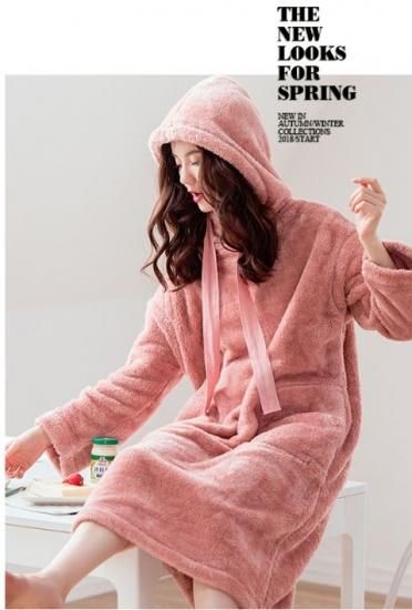 ワンピース ルームウェア 寒い夜にもモコモコパジャマワンピで大丈夫 韓国 ワンピース ドレス 通販レディースmarron マロン ワンピース ルームウェア 寒い夜にもモコモコパジャマワンピで大丈夫 韓国 ワンピース ドレス 通販レディースmarron マロン