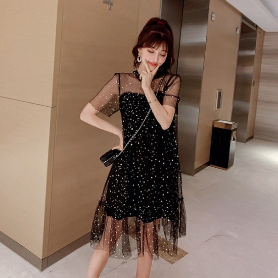 ワンピース 韓国ドレス 双子コーデにとっても可愛いオルチャンドレス