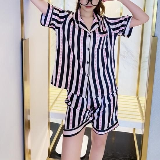 ❤️人気商品❤️ストライプ 部屋着 パジャマ ルームウェア ❤️人気商品❤️ストライプ 部屋着 パジャマ ルームウェア