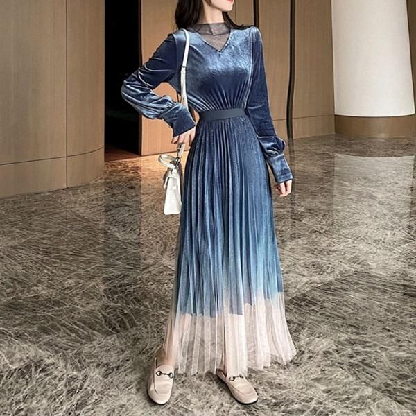 ワンピース ベルベット チュールがエレガントでカワイロング丈ワンピース 韓国 ワンピース ドレス 通販レディースmarron マロン ワンピース ベルベット チュールがエレガントでカワイロング丈ワンピース 韓国 ワンピース ドレス 通販レディースmarron マロン