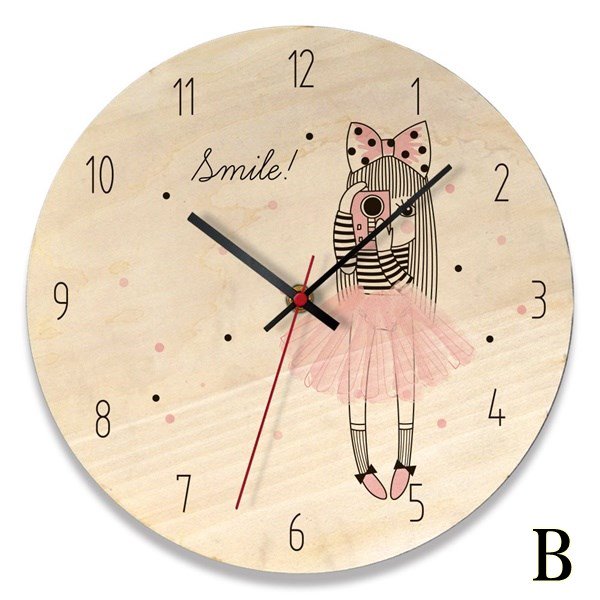 掛け時計 ガーリーな女の子の可愛い壁掛け時計 韓国 ワンピース ドレス 通販レディースmarron マロン