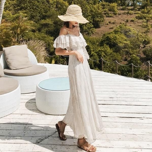 ワンピース ロング丈の可愛いオフショルワンピース 韓国 ワンピース ドレス 通販レディースmarron マロン ワンピース ロング丈の可愛いオフショルワンピース 韓国 ワンピース ドレス 通販レディースmarron マロン