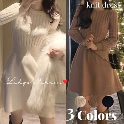 韓国 ワンピース 秋 冬 ドレス 大人可愛いお探しならレディースmarron マロン の韓国ファッション通販ショッピングがおすすめです