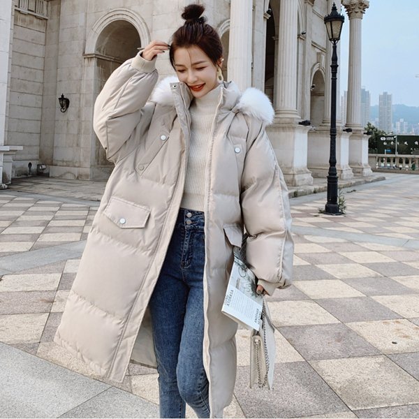 アウター 厚手なので冬でも暖か！ 可愛い韓国シンプルダウンコート