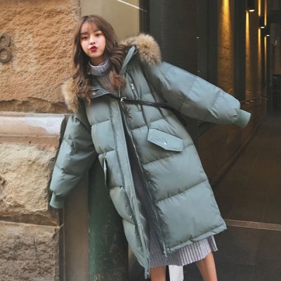 韓国アウター❤中綿で暖かい可愛い韓国ロングダウンコート 964274