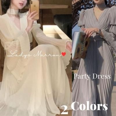 イブニングドレス 韓国パーティードレス 胸元カットがセクシーな イブニングドレス 韓国パーティードレス 胸元カットがセクシーな