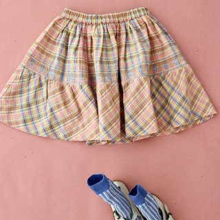 Patchwork skirt - Rainbow check