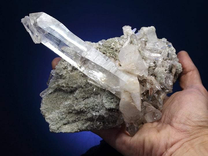 マニカラン/パールヴァティー産ヒマラヤ水晶クラスター - ヒマラヤ水晶