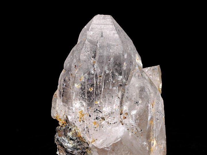 超レア　ガネーシュヒマール産　ヘマタイト付きクリスタル　ポイント 超レア ガネーシュヒマール産 ヘマタイト付きクリスタル ポイント