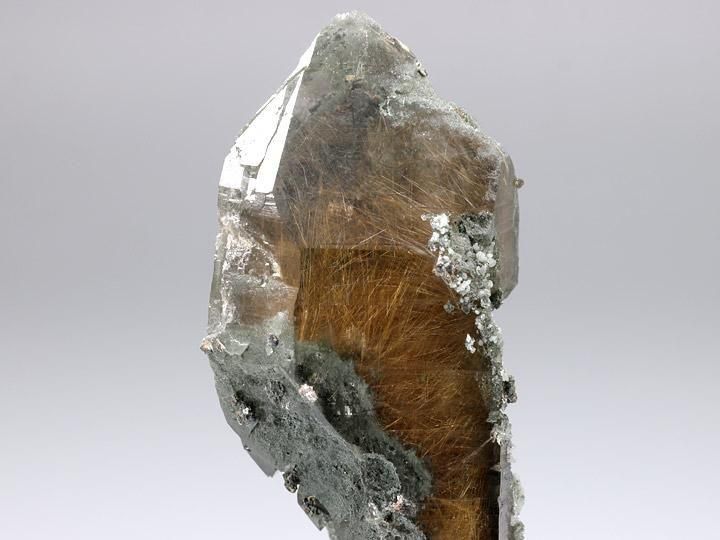 マニハール産 角閃石入りポイント プレミアム】インド・マニハール産ヒマラヤ水晶ポイント 原石(3