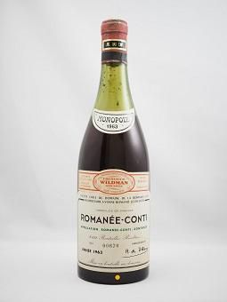 1963 ROMANEE CONTI D.R.C 700,000 1963 ロマネ・コンティ 1963 ROMANEE CONTI D.R.C 700,000 1963 ロマネ・コンティ