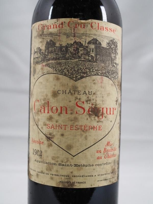 1982 CHATEAU Calon-Segur 1982 シャトー・カロン・セギュール 1982 CHATEAU Calon-Segur 1982 シャトー・カロン・セギュール