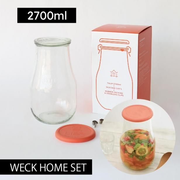 WECK HOME SET ߼ե롼ĥƥˤTULIP2700mlåȡ߼쥷դ