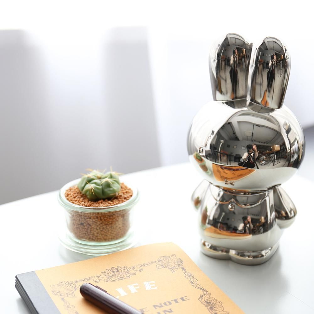 ミッフィー シルバー 貯金箱 楽天市場】ミッフィー miffy 貯金箱 500円玉 お札 おしゃれ