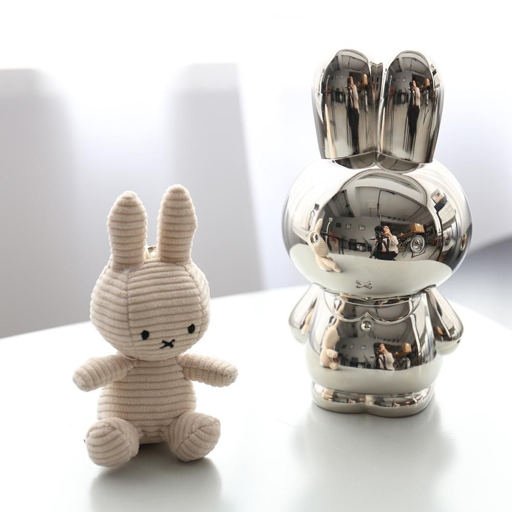 ミッフィー シルバー 貯金箱 インテリアにもぴったりなミッフィーの貯金箱。MIFFY MONEY BOX
