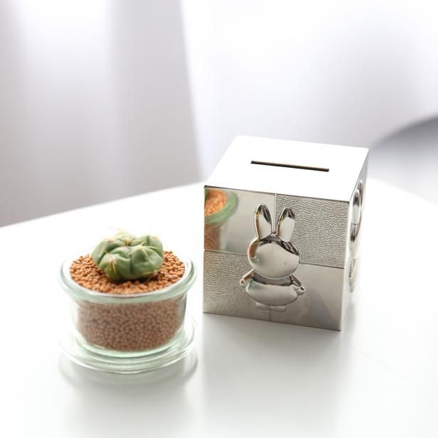 ミッフィー シルバー 貯金箱 ディックブルーナオンラインショップ ブルーナ×ブルーナ / ミッフィー