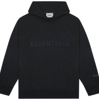 FEAR OF GOD ESSENTIALS Pullover Hoodie Black