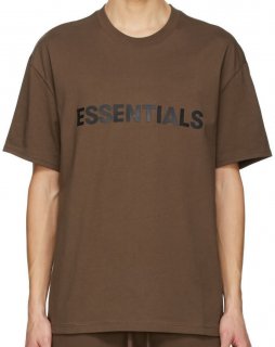 FOG Essentials ブラウン ロゴ T シャツ