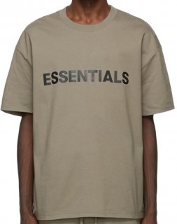 FOG Essentials チャコールグレー ロゴ T シャツ