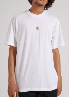AFENDS TITO FLAME RETRO FIT TEE White