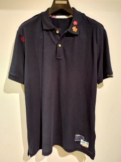 SSEINSE (センス) 小花刺繍ポロシャツ PE1894SS Navy