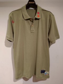SSEINSE (センス) 小花刺繍ポロシャツ PE1894SS Khaki
