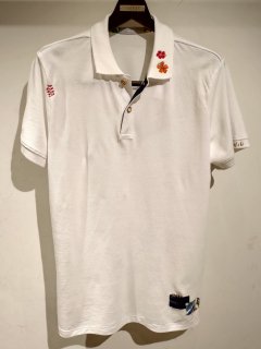 SSEINSE (センス) 小花刺繍ポロシャツ PE1894SS White