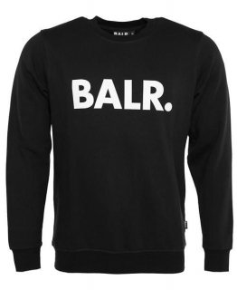 BALR. /ܡ顼 / å / BRAND CREWNECK-Black