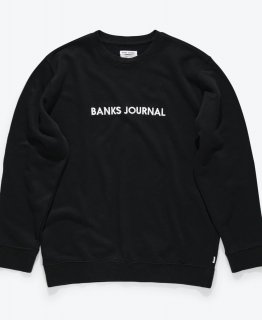 <img class='new_mark_img1' src='https://img.shop-pro.jp/img/new/icons5.gif' style='border:none;display:inline;margin:0px;padding:0px;width:auto;' />BANKS JOURNAL LABEL CREW GRAPHIC FLEECE Dirty Black