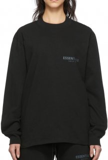 <img class='new_mark_img1' src='https://img.shop-pro.jp/img/new/icons1.gif' style='border:none;display:inline;margin:0px;padding:0px;width:auto;' />FEAR OF GOD ESSENTIALS Black Logo Long Sleeve T-Shirt
